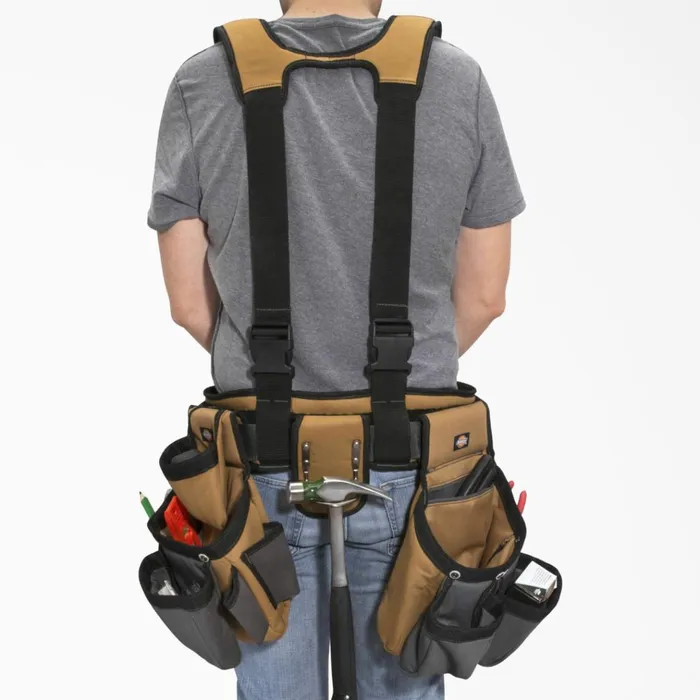 4Piece Carpenter039s Rig Brown Duck Brown Duck bd Men Dickies Tool Bags 4Piece Carpenter039s Rig Brown Duck Brown Duck bd Men Dickies Tool Bags
