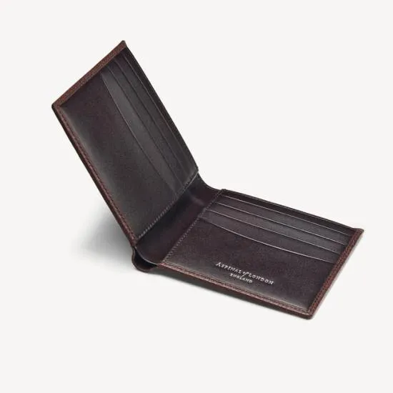 8 Card Billfold Wallet Tobacco Pebble Men Aspinal Of London Billfold Wallets