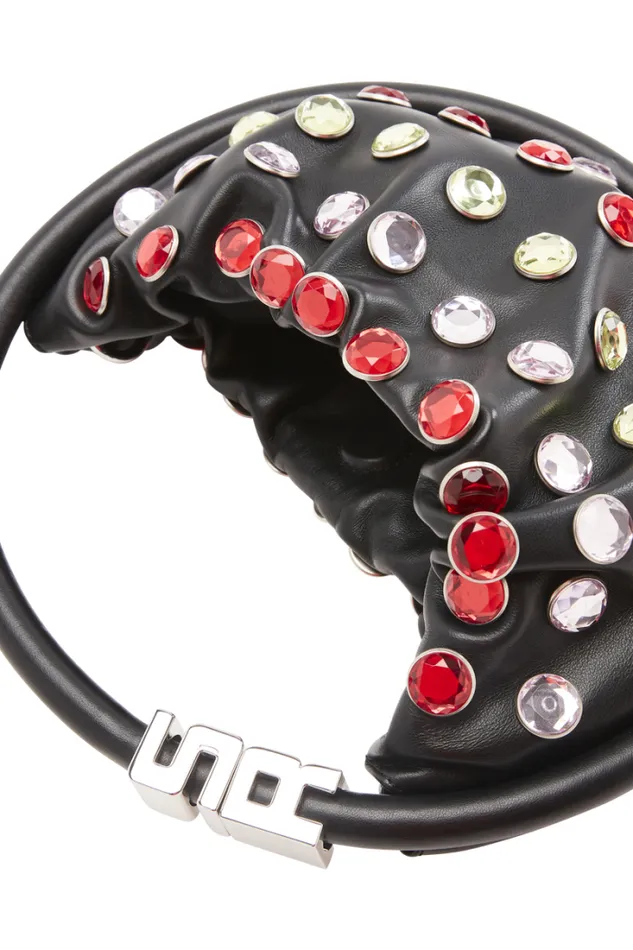 Accessories Le Domino Sonia Rykiel Domino Bag In Leather And Rhinestones
