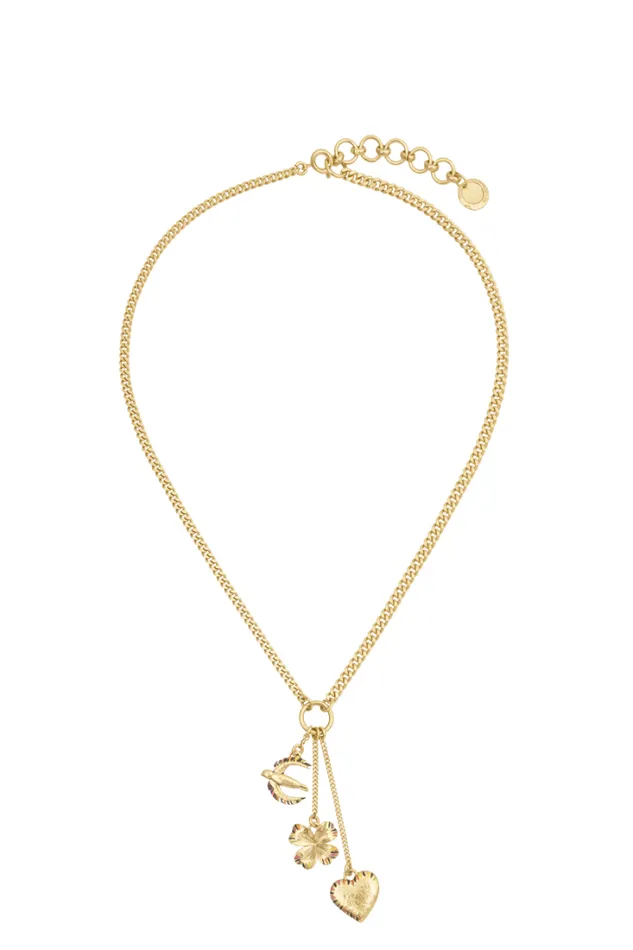 Accessories Necklaces Sonia Rykiel Poetic Garden Triple Charms Necklace