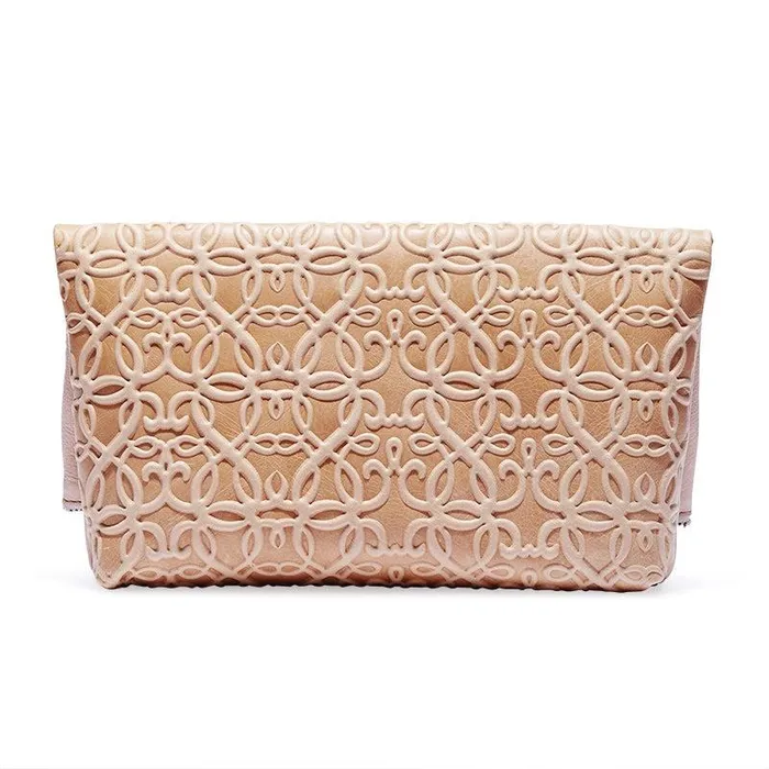 Accessories Women Alex And Ani Gabriel Leather Fold Over Clutch Blush