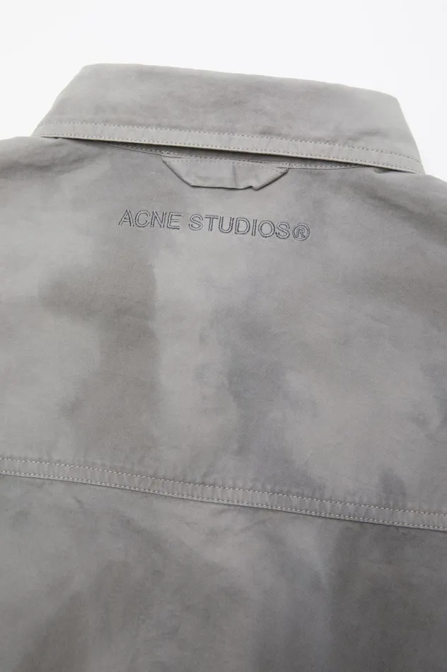 Acne Studios Buttonup Shirt Mid Grey Men Shirts