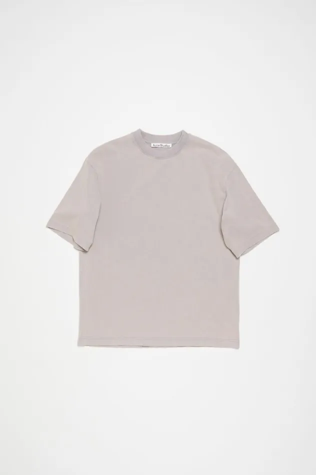 Acne Studios Crew Neck Tshirt 8211 Relaxed Unisex Fit Dusty Purple Women Tshirts