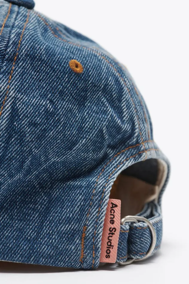 Acne Studios Denim Cap Mid Blue Men Hats