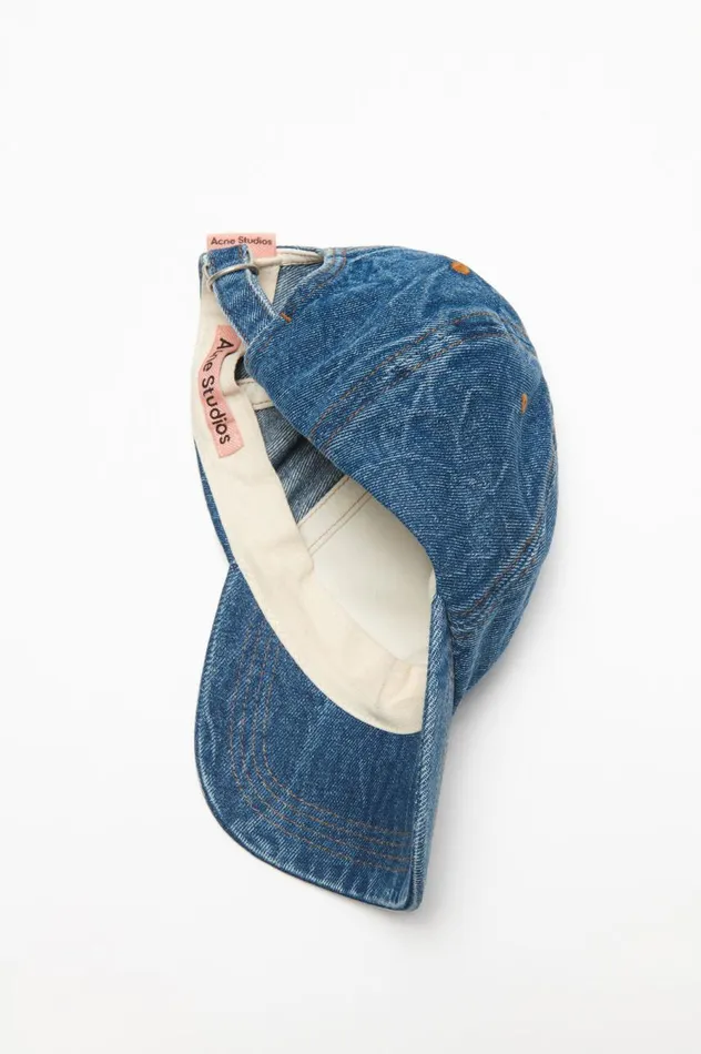 Acne Studios Denim Cap Mid Blue Men Hats