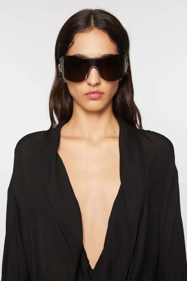 Acne Studios Dress Draped Scarf Black Women Dresses