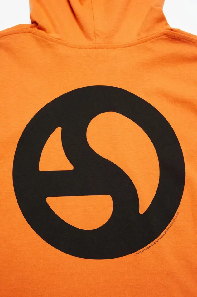 Acne Studios Hooded Sweater Sharp Orange Women Sweatshirts