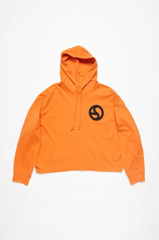 Acne Studios Hooded Sweater Sharp Orange Women Sweatshirts
