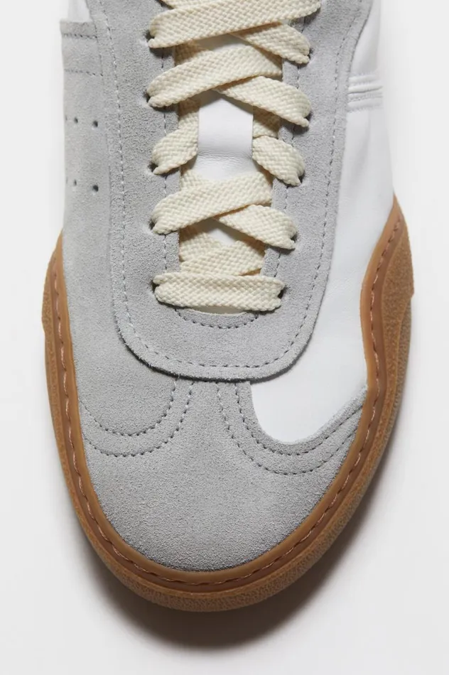 Acne Studios Laceup Sneakers Whitebrown Men Shoes