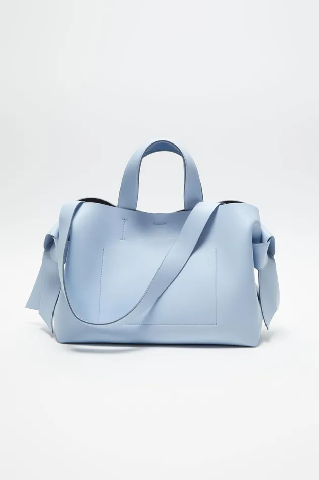 Acne Studios Musubi Midi Tote Baby Bluebrown Women Bags