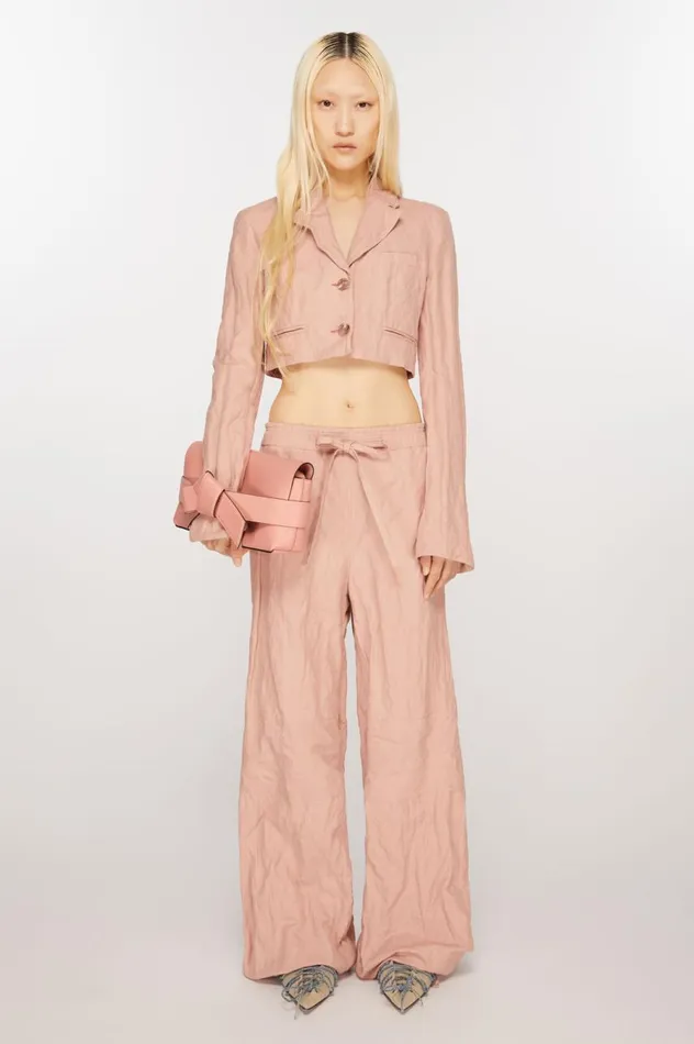 Acne Studios Musubi Shoulder Bag Salmon Pink Women Bags