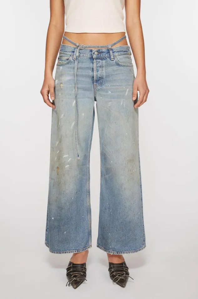 Acne Studios Regular Fit Jeans 8211 2004 Light Blue Women Jeans