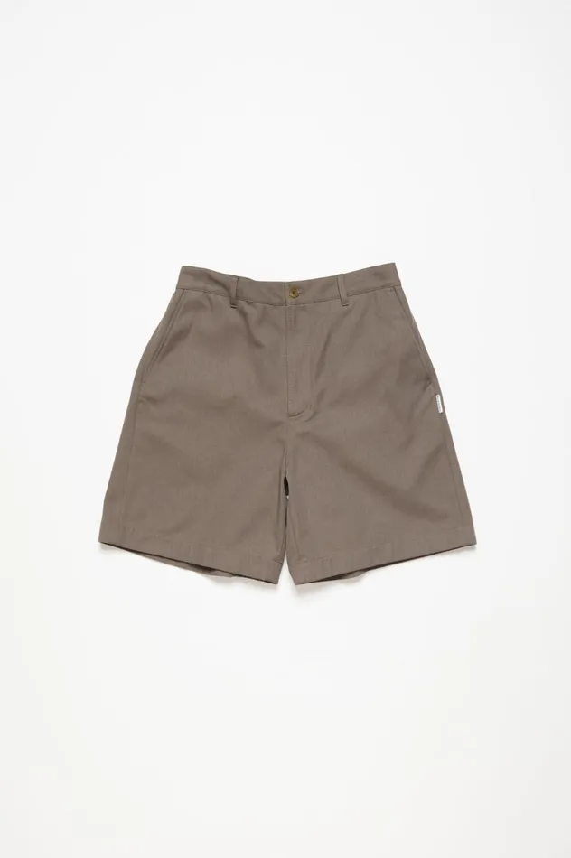 Acne Studios Regular Fit Shorts Hazelnut Brown Men Shorts