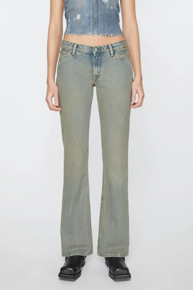 Acne Studios Slim Fit Jeans 8211 2005 Bluebeige Women Jeans