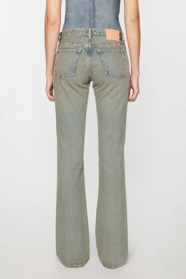 Acne Studios Slim Fit Jeans 8211 2005 Bluebeige Women Jeans