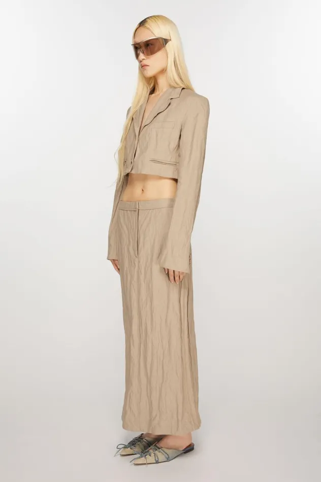 Acne Studios Tailored Skirt Cold Beige Women Skirts