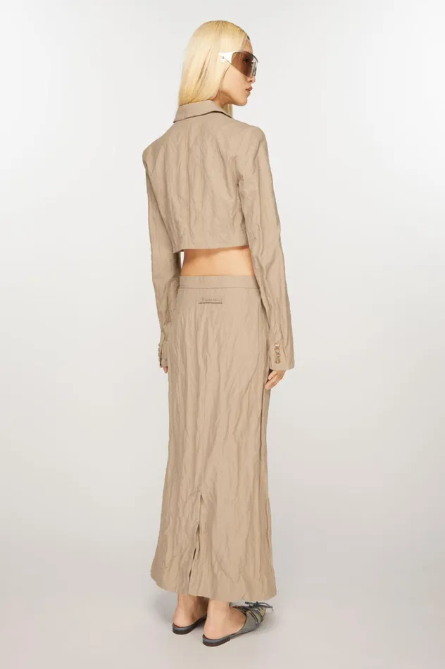 Acne Studios Tailored Skirt Cold Beige Women Skirts