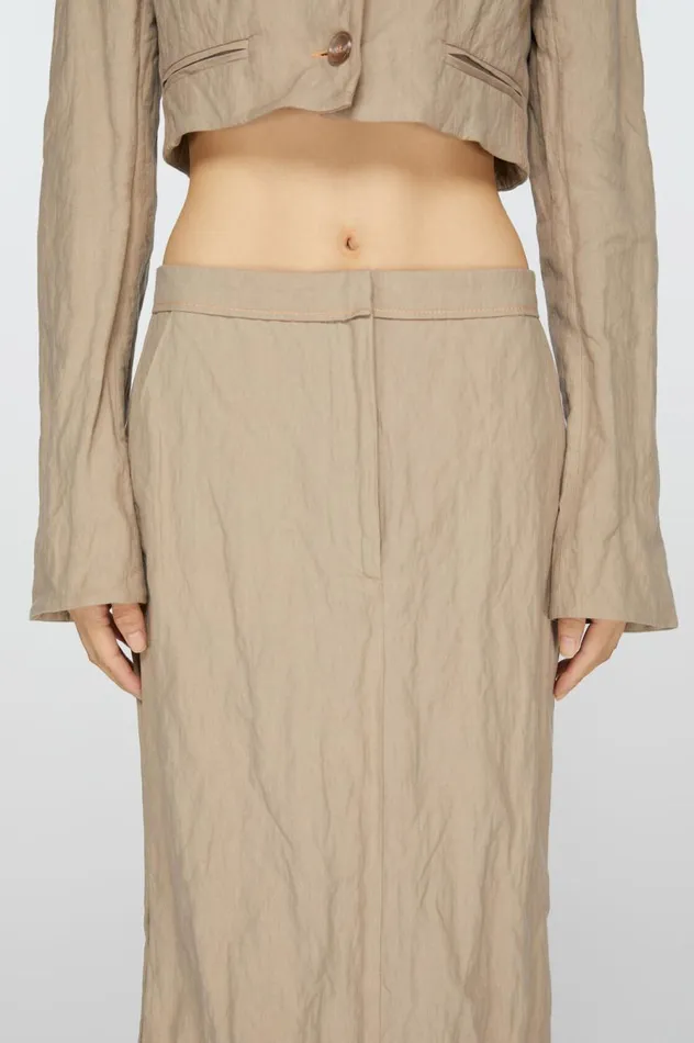 Acne Studios Tailored Skirt Cold Beige Women Skirts