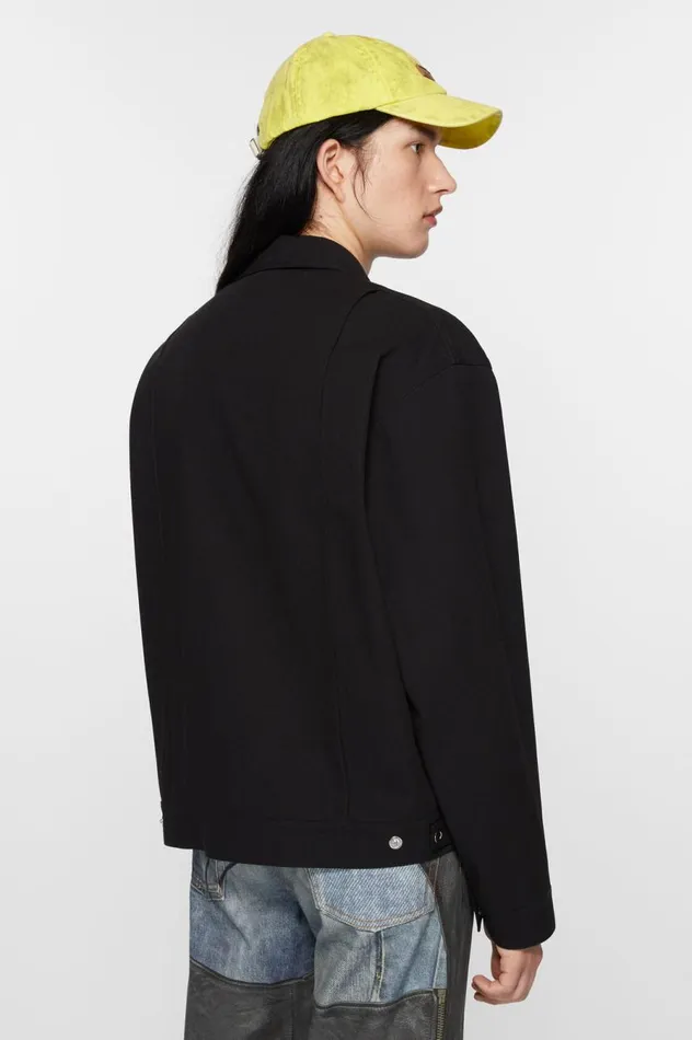 Acne Studios Twill Jacket Black Men Outerwear