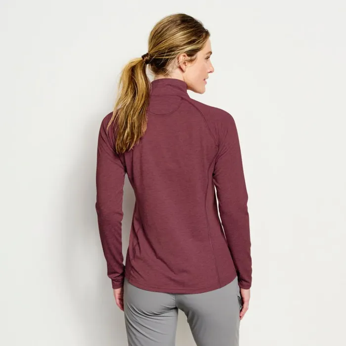 Active Women Orvis Womens Drirelease LongSleeved QuarterZip Tee Port