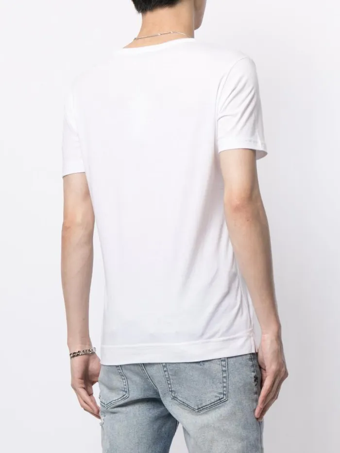 Adam Lippes TShirts Short Sleeve VNeck TShirt In Pima Cotton White 8211 Men
