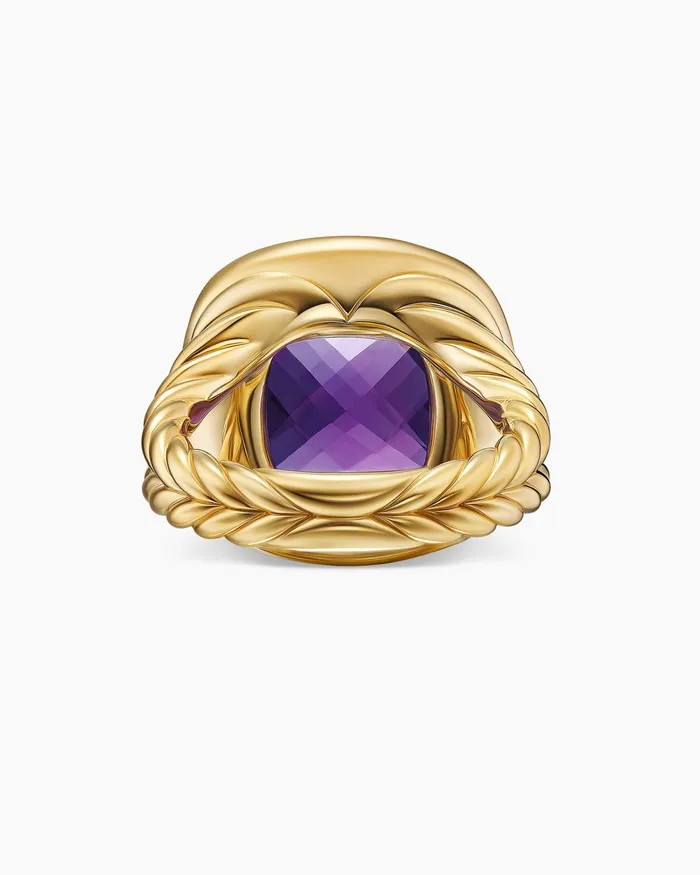 Albion Ring In 18K Yellow Gold With Diamonds 15mm Women David Yurman Statement Albion Ring In 18K Yellow Gold With Diamonds 15mm Women David Yurman Statement