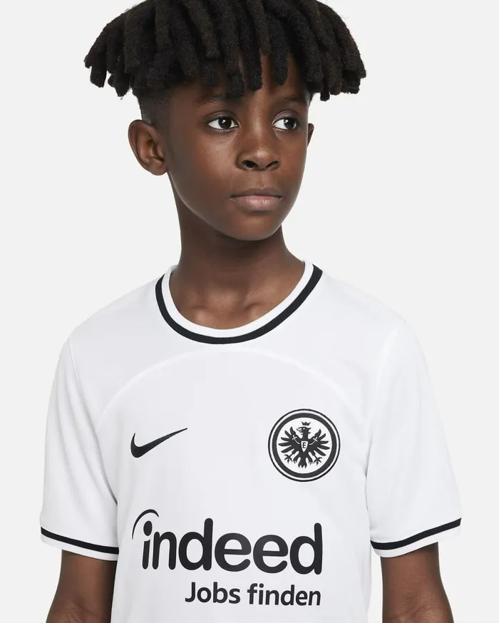 All Clothing Kids Nike Eintracht Frankfurt 202223 Stadium Home Whiteblack