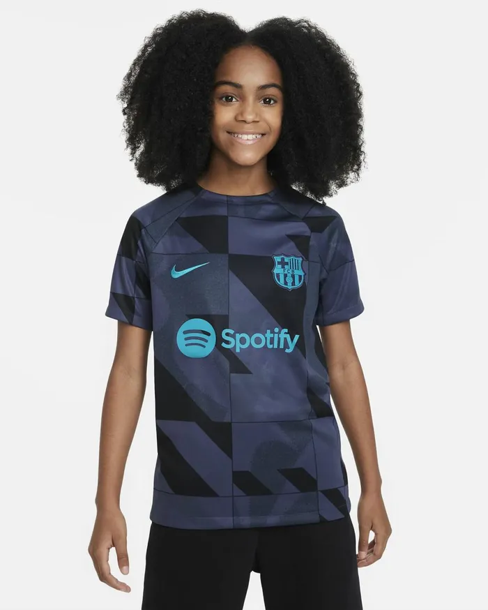 All Clothing Kids Nike FC Barcelona Academy Pro Third Thunder Bluethunder Blueblackenergy