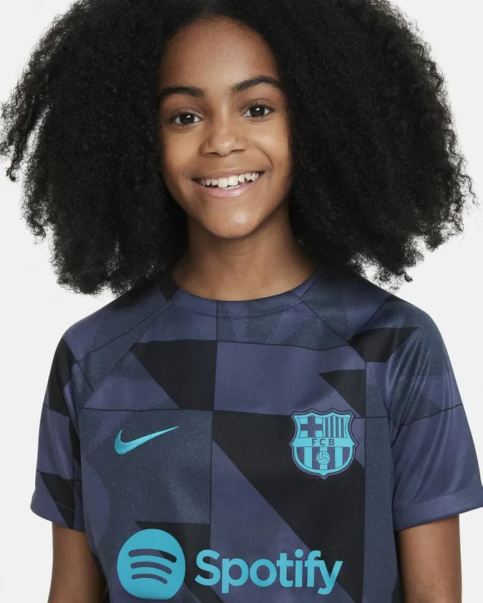 All Clothing Kids Nike FC Barcelona Academy Pro Third Thunder Bluethunder Blueblackenergy