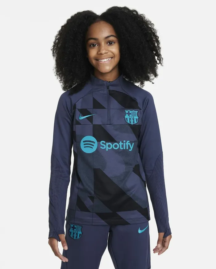 All Clothing Kids Nike FC Barcelona Strike Third Thunder Bluethunder Blueblackenergy