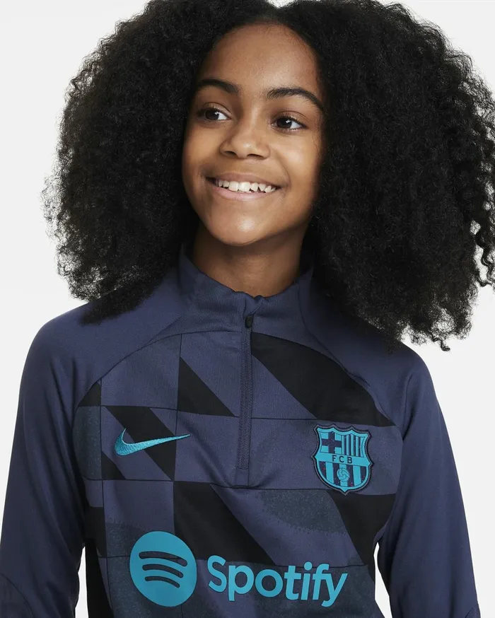 All Clothing Kids Nike FC Barcelona Strike Third Thunder Bluethunder Blueblackenergy