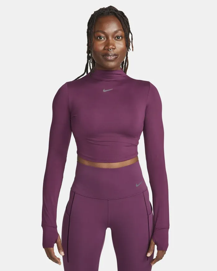 All Clothing Women Nike DriFIT One Luxe Bordeaux