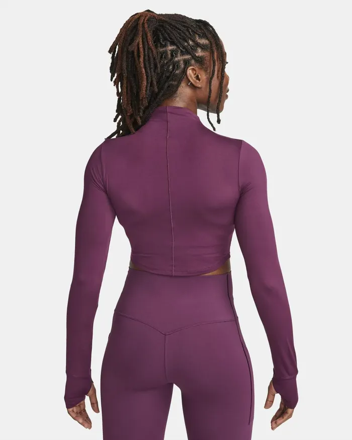 All Clothing Women Nike DriFIT One Luxe Bordeaux