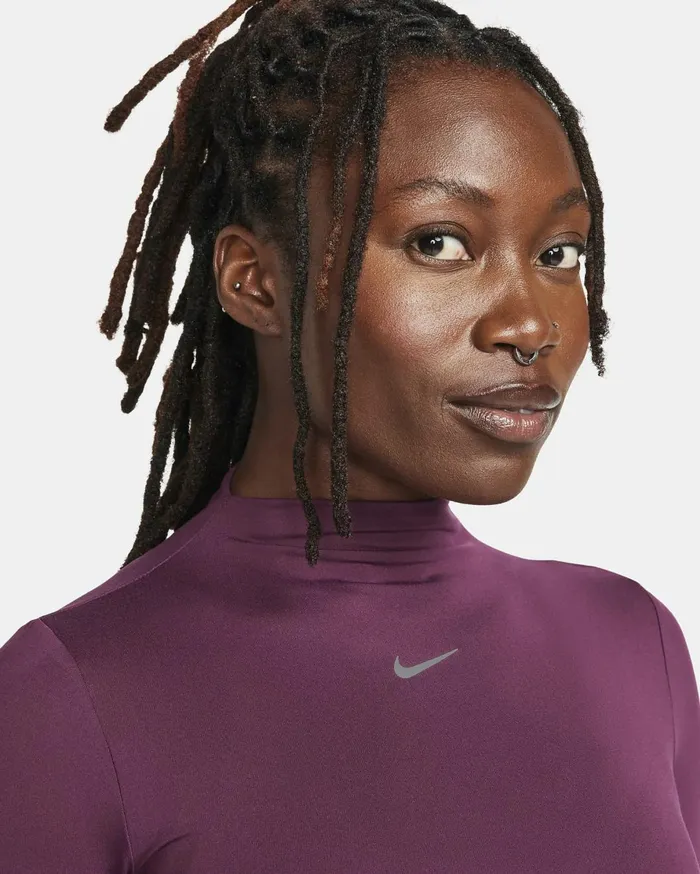 All Clothing Women Nike DriFIT One Luxe Bordeaux