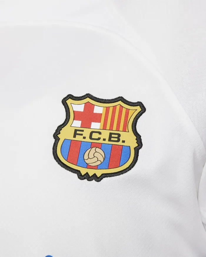 All Clothing Women Nike FC Barcelona 202324 Stadium Away Whiteuniversity Redroyal Blueroyal Blue