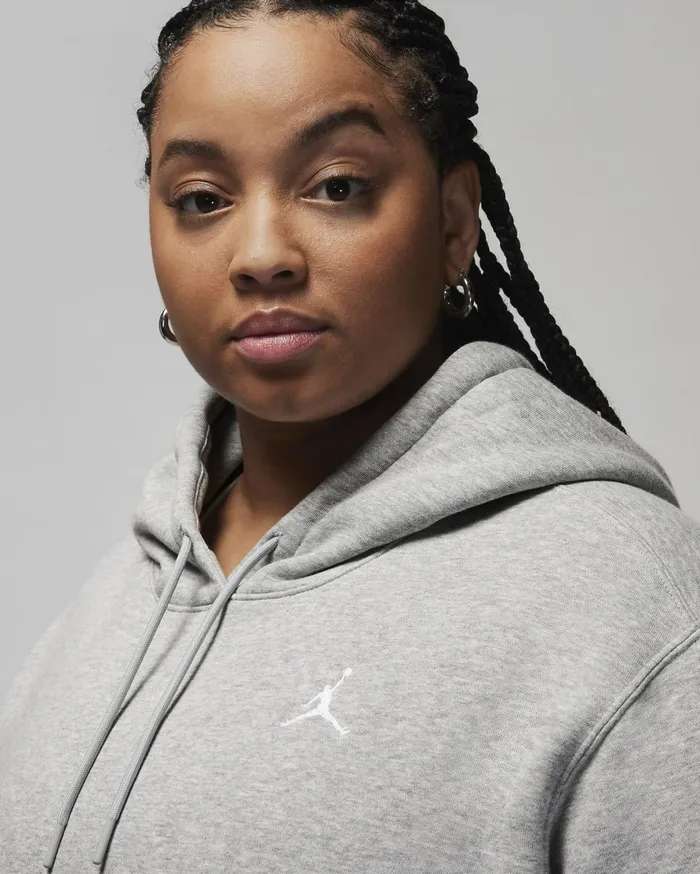 All Clothing Women Nike Jordan Brooklyn Fleece Dark Grey Heatherwhite