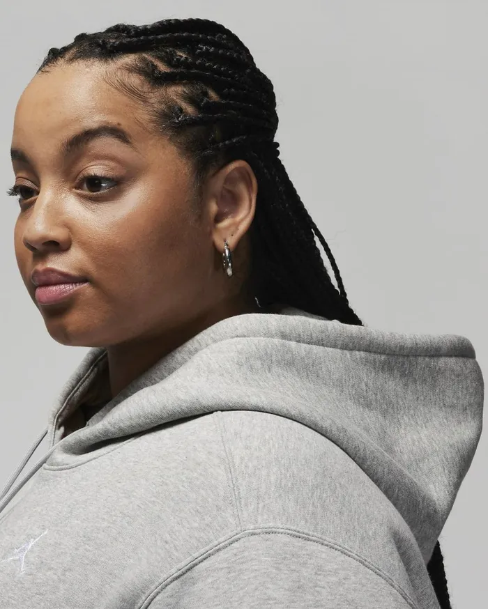 All Clothing Women Nike Jordan Brooklyn Fleece Dark Grey Heatherwhite