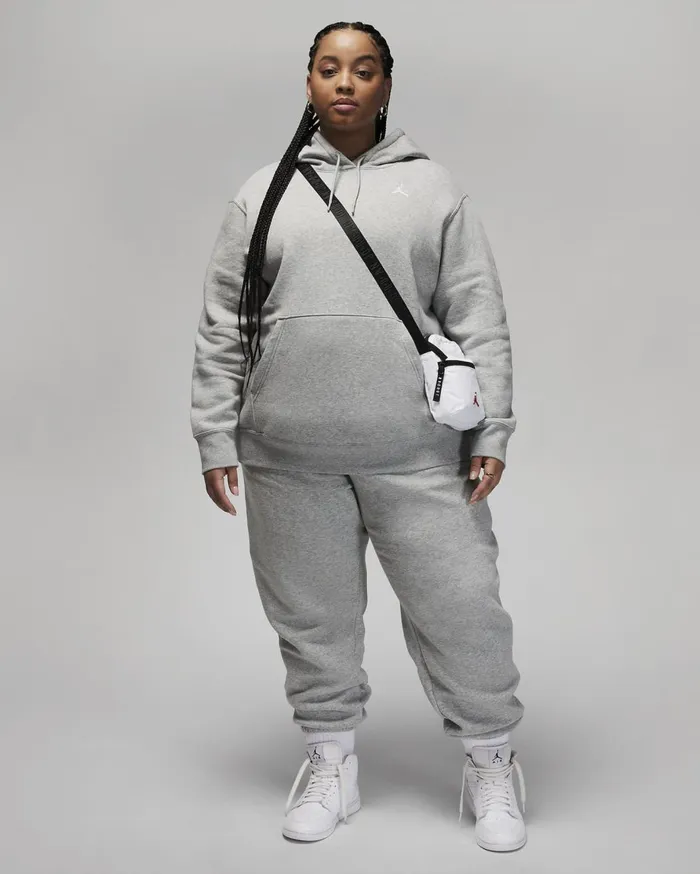 All Clothing Women Nike Jordan Brooklyn Fleece Dark Grey Heatherwhite
