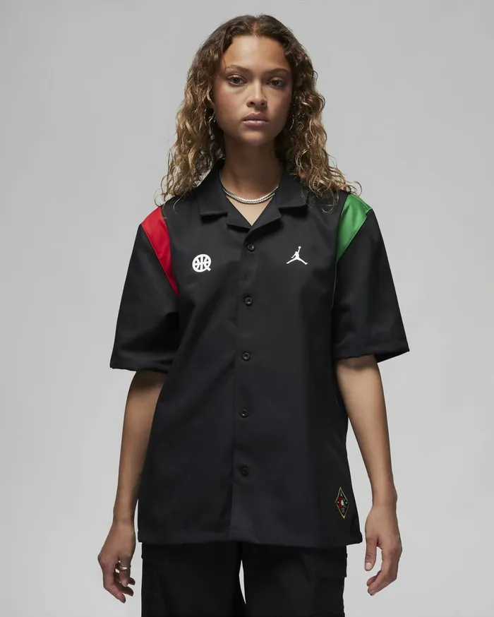 All Clothing Women Nike Jordan Quai 54 Blackuniversity Redclassic Green