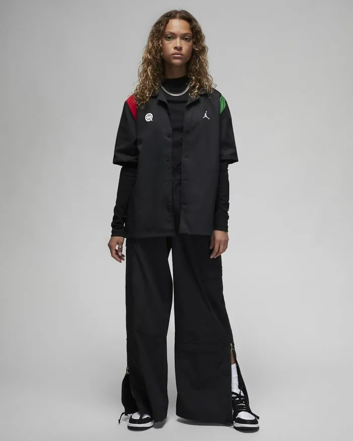 All Clothing Women Nike Jordan Quai 54 Blackuniversity Redclassic Green