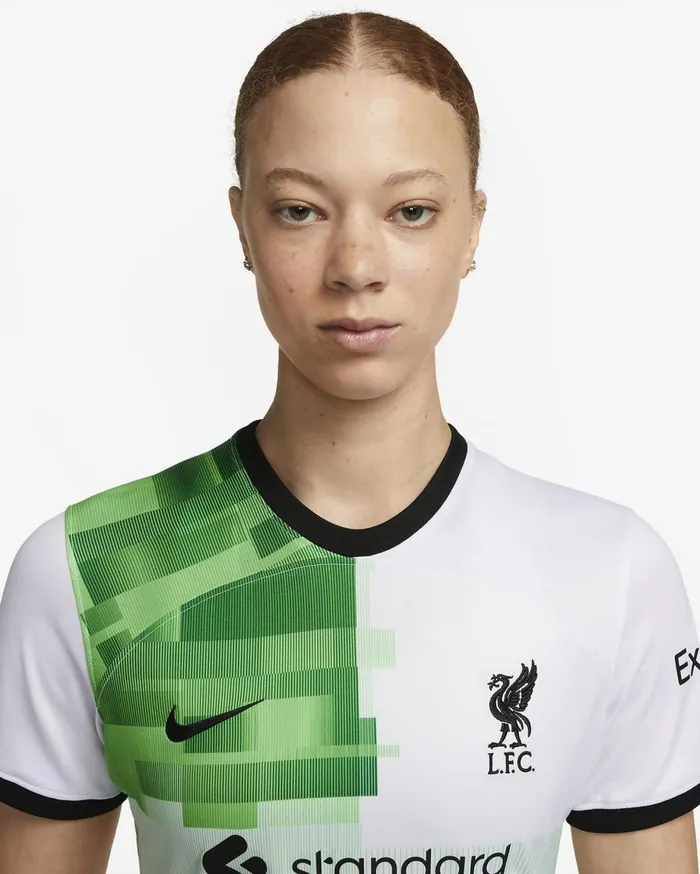 All Clothing Women Nike Liverpool FC 202324 Stadium Away Whitegreen Sparkblack