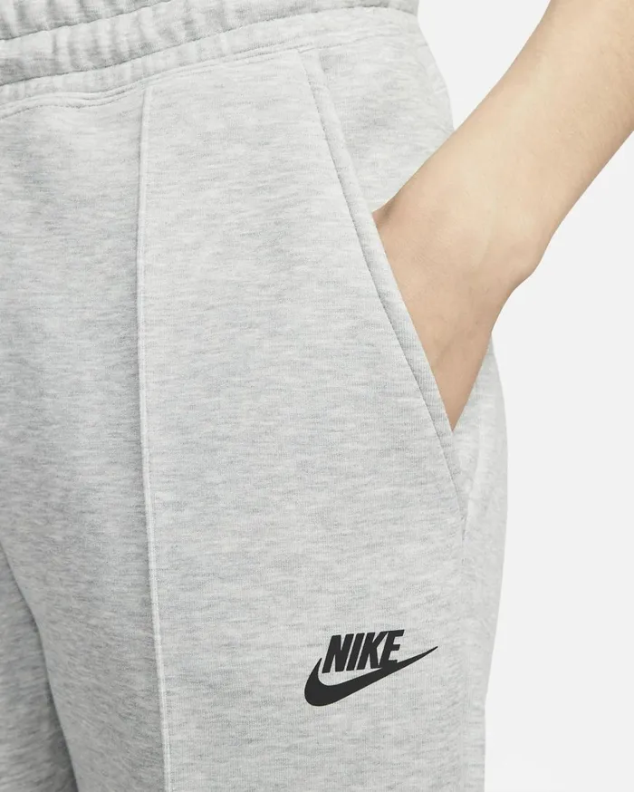 All Clothing Women Nike Sportswear Tech Fleece Dark Grey Heatherblack