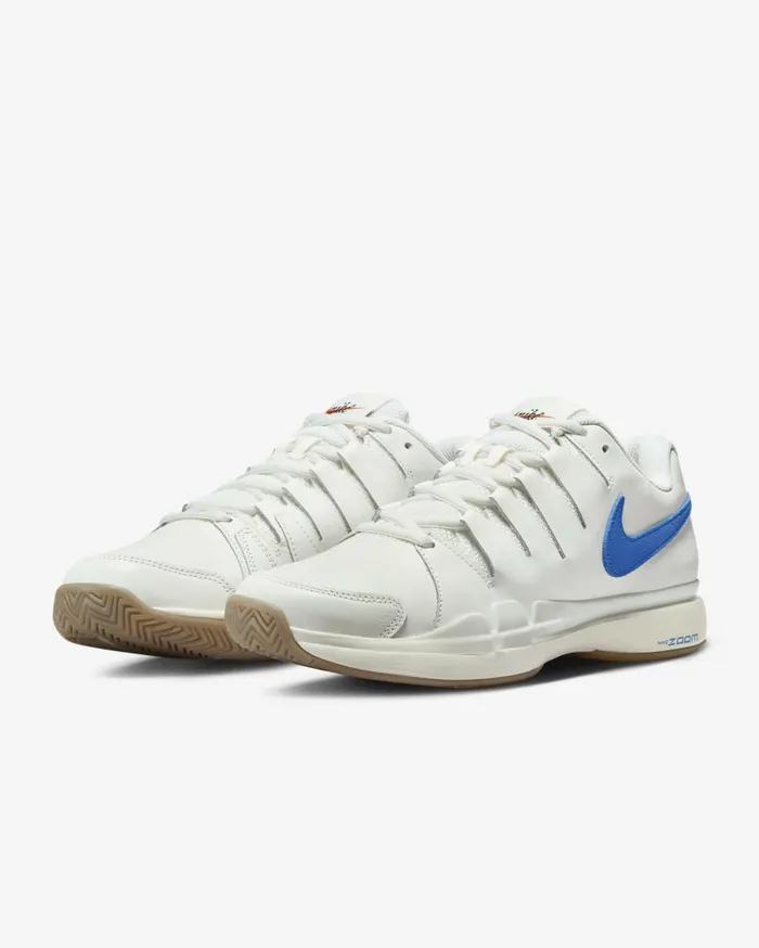All Shoes Men Nike NikeCourt Air Zoom Vapor 95 Tour Leather Sailgum Light Brownuniversity Blue