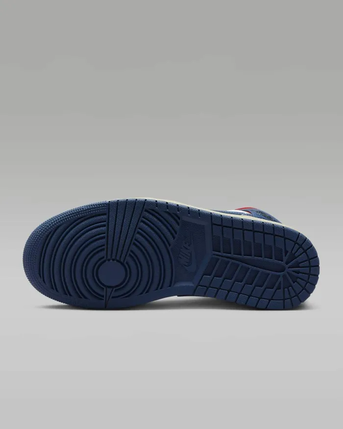 All Shoes Women Nike Air Jordan 1 Mid Whitegym Redsailfrench Blue