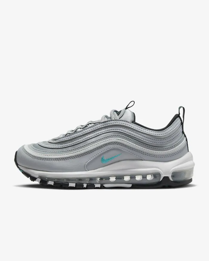 All Shoes Women Nike Air Max 97 Wolf Greywhiteblackteal Nebula
