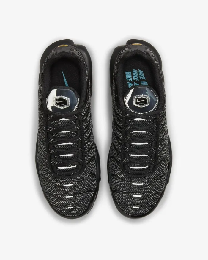 All Shoes Women Nike Air Max Plus Blackturquoise Bluemetallic Silver