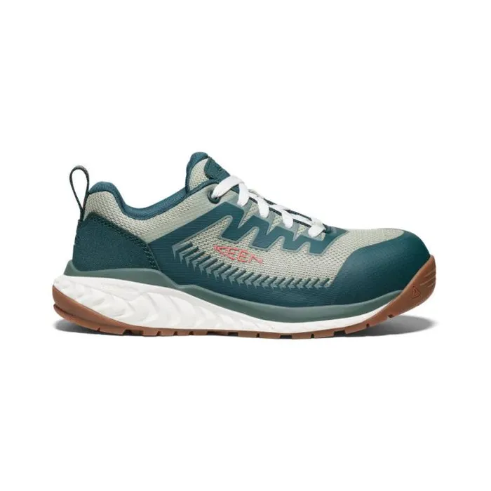 Arvada CarbonFiber Toe Green Work Shoe Women KEEN Shoes
