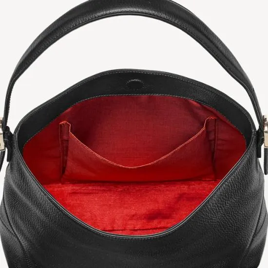 Aspinal Hobo Bag Black Pebble Women Aspinal Of London Shoulder