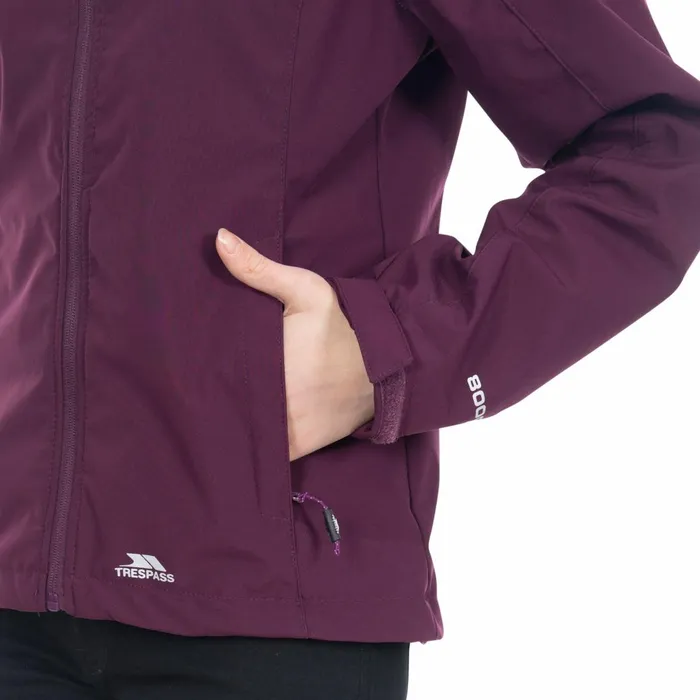 Aviana Hooded Softshell Jacket Potent Purple Women Trespass Softshell Jackets Aviana Hooded Softshell Jacket Potent Purple Women Trespass Softshell Jackets