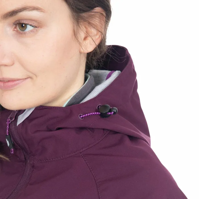 Aviana Hooded Softshell Jacket Potent Purple Women Trespass Softshell Jackets Aviana Hooded Softshell Jacket Potent Purple Women Trespass Softshell Jackets